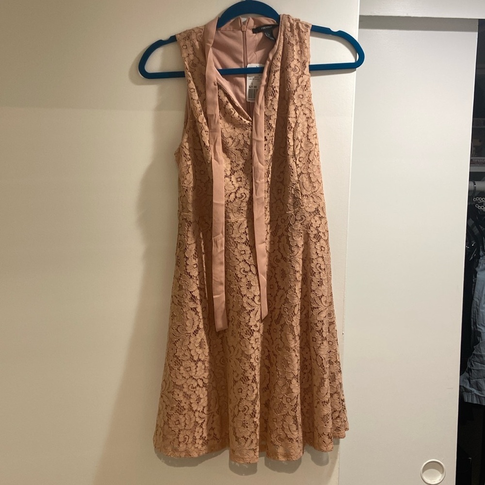 Pink Lace Dress size L NWT